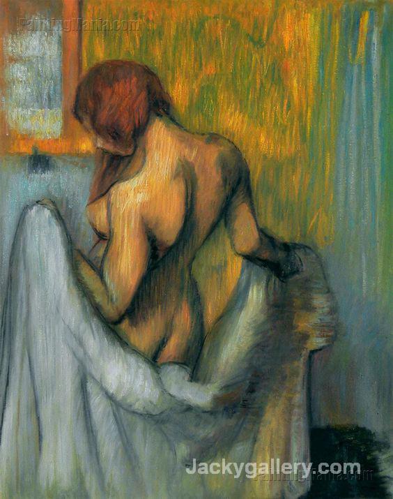 Woman with a Towel by Edgar Degas paintings reproduction